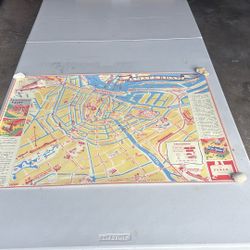 Home decor map of Amsterdam