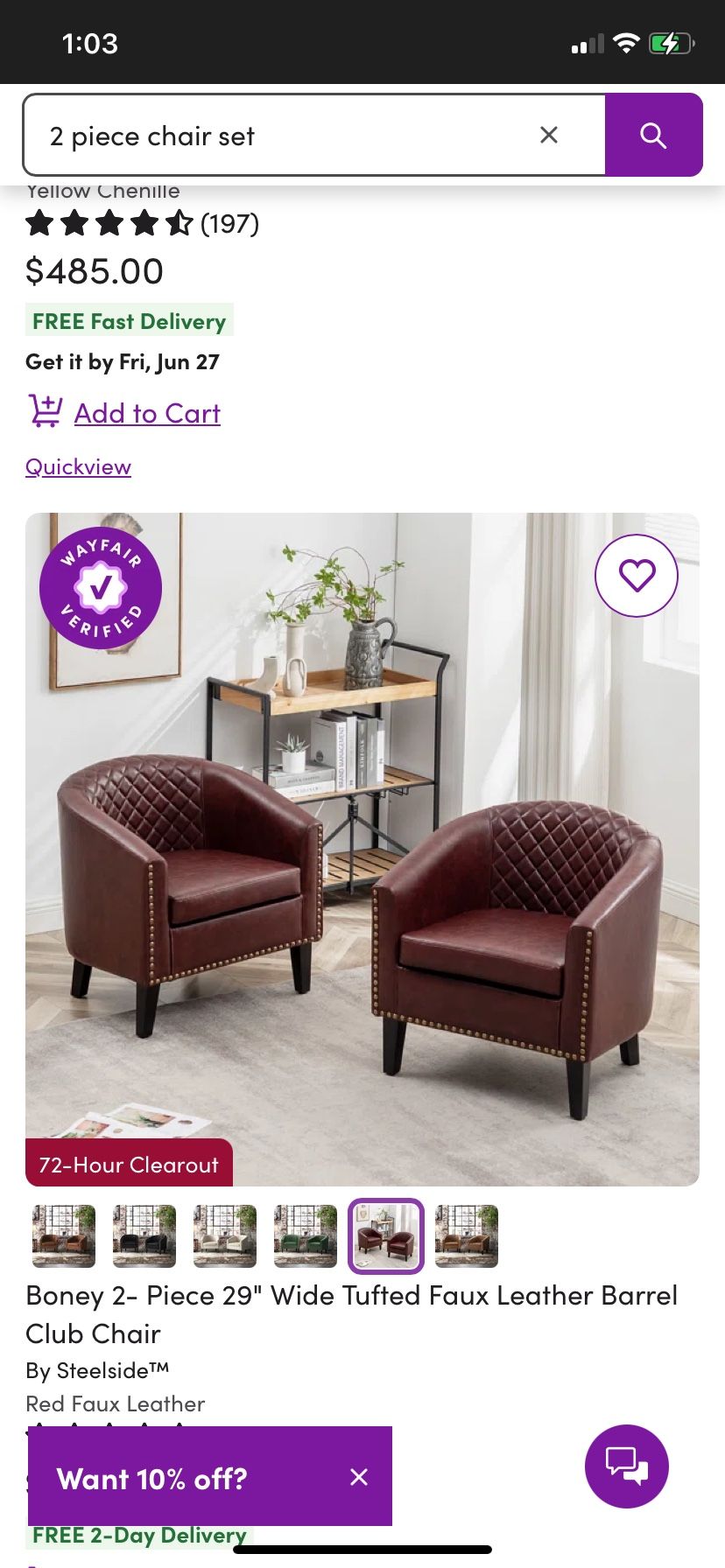 Brown Piece Dining Chairs (in The Box)