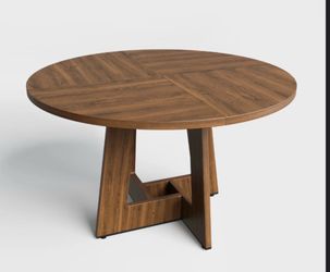 47-Inch Solid Wood Round Dining Table, Brand New in Box