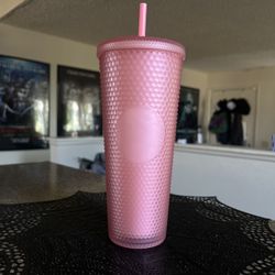 Pink Soft Touch Matte Studded Starbucks Venti Cold Cup Never Used W Tags 