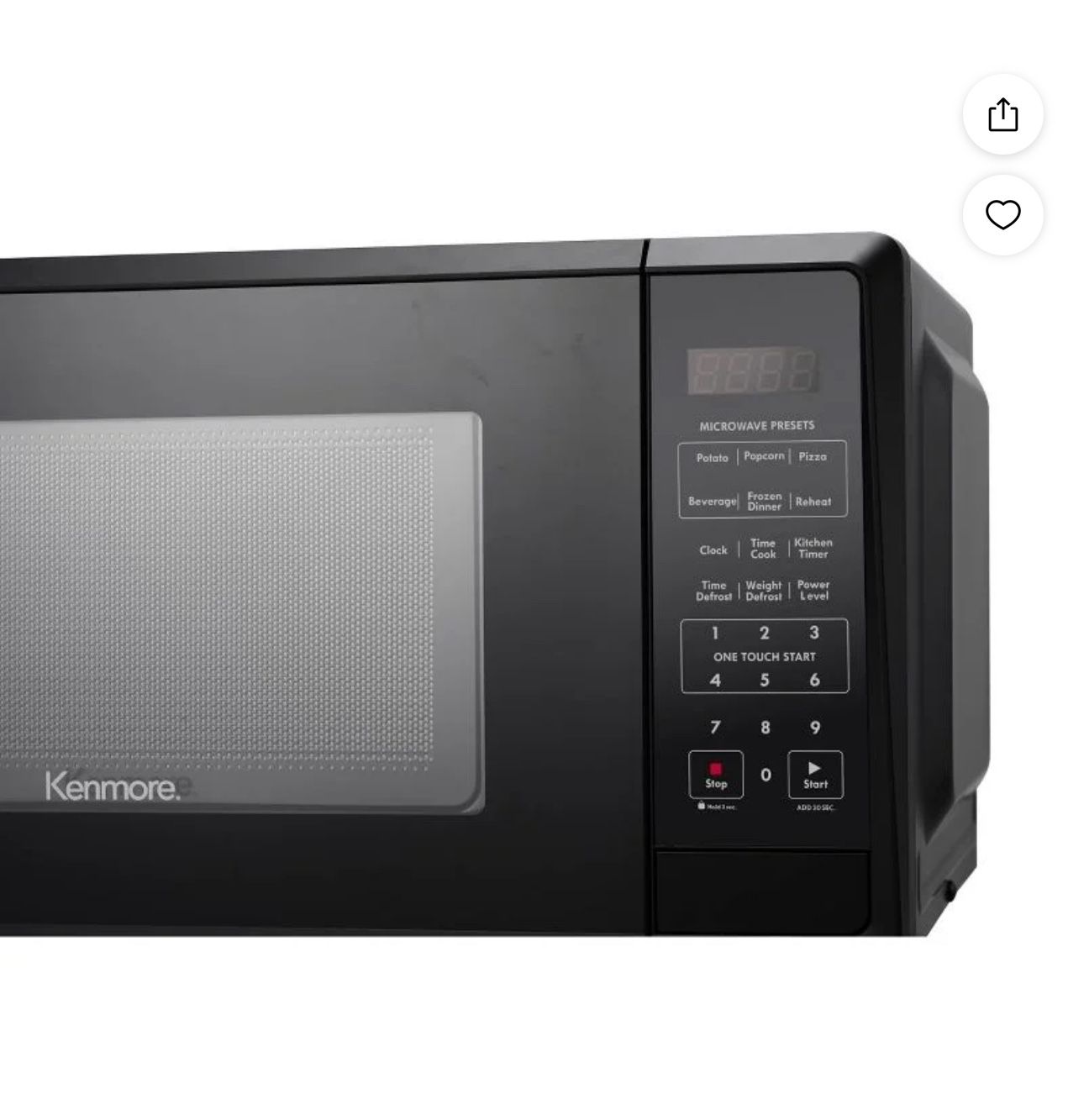 Kenmore 1.1 cu ft Microwave - ck: Countertop Oven, 1000W,  Lock, 6 Programs.