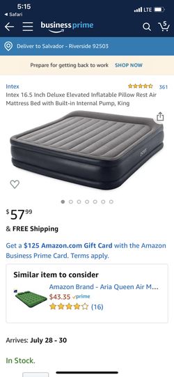 Inflatable bed king size