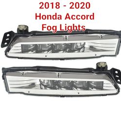Honda Accord 2018-2020 2 Pcs LED Fog Lights Assembly Replacement for Driving Fog