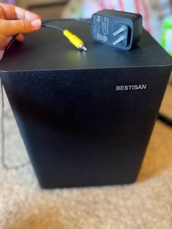 Bestisan Subwoofer Speaker with Power Adapter