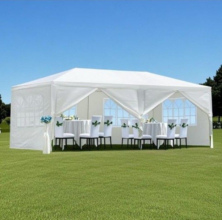 White Gazebo,Canopy Tent /party Canopy Tent 10ft x20ft,Carport,Carpa