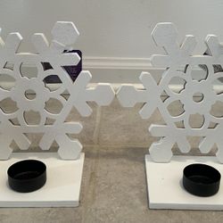 Snowflake Candle Holders