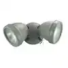 Commercial Electric 28W 2200-Lumen Metal LED Dual Spot Landscape Flood Light, Gray