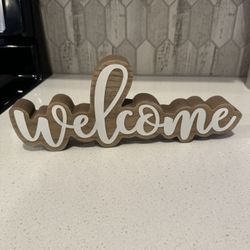 Welcome Tabletop Sign