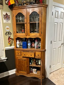 Wood corner cabinets