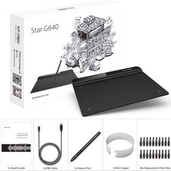 Drawing Tablet XPPen StarG640 Digital Graphic Tablet 6x4 Inch Art Tablet NEW j