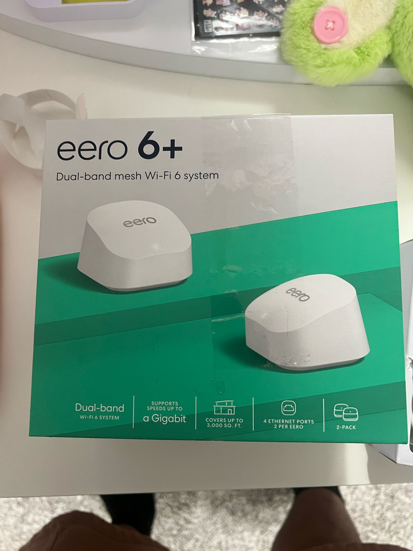 eero 6+ Dual-band mesh Wi-Fi Router 2 Pack 