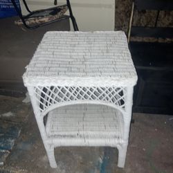 White Rattan Wicker 