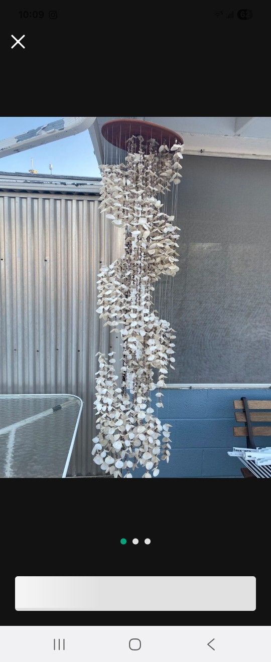 Antique Hanging SeaShell Mobile Wind Chime