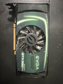 EVGA GeForce GTX 550 Ti.