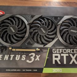 MSI GeForce RTX 3080 Ventus 3X 10G OC 10GB GDDR6X Graphics Card