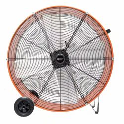 Heavy Duty Industrial Drum Fan in Orange