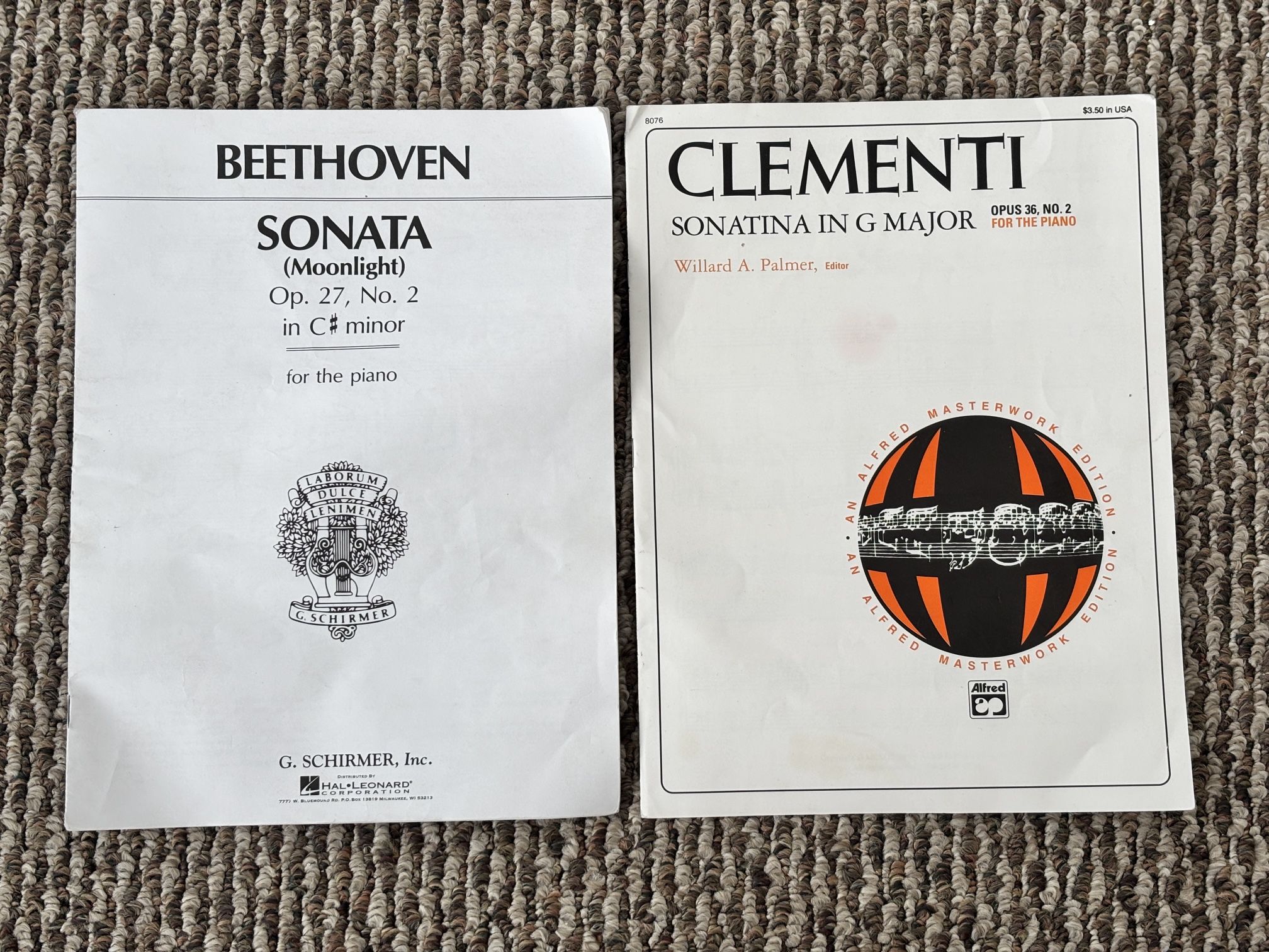 Beethoven and Clementi Piano Sheet Music