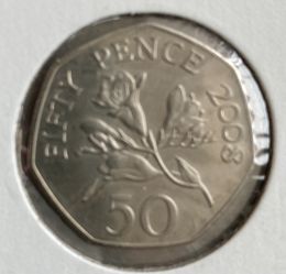 Bailiwick Of Guernsey Fifty Pence 2008