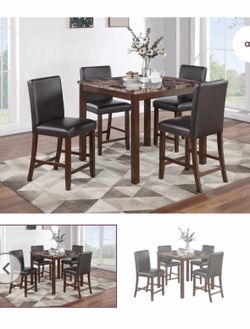 Dining table set with chairs