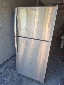 Modern Stainless Steel Top-Freezer Refrigerator