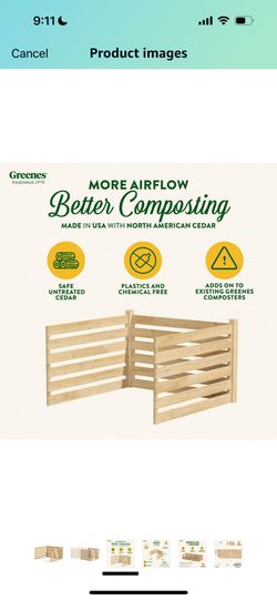Greenes Fence Cedar Wood Composter