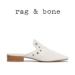 Rag & Bone Luis Suede Loafer Mule Slide Detail Size 9