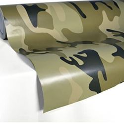 Two (2) Rolls Of Camo Car Wrap Vinyl - 5’x10’