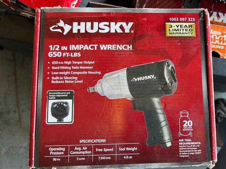 Husky 1/2 in Impact Wrench