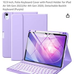 iPad Air 5th 4th Generation Case with Keyboard 10.9 Inch