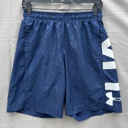 Under Armour Shorts Mens Size S HeatGear Loose Activewear Gym Athletic Blue  