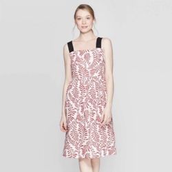 Multicolor Red & White Who What Wear Dress