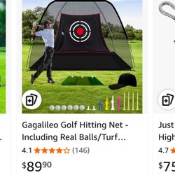 Free Gagalileo Golf Ball Hitting Net