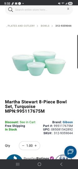 martha stewart 4 mixing bowl set