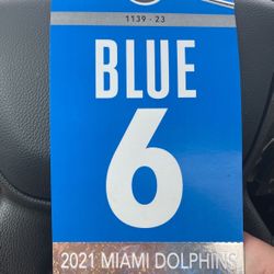 Blue Parking Pass