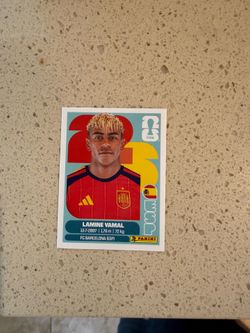 Lamine Yamal White Border Panini World Cup 2026 Sticker