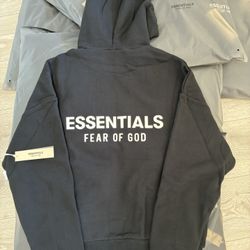 Essentials Fear Of God Black Hoodie