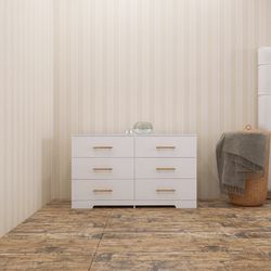 Brand New Sealed White color Large 6 drawers chest of drawer