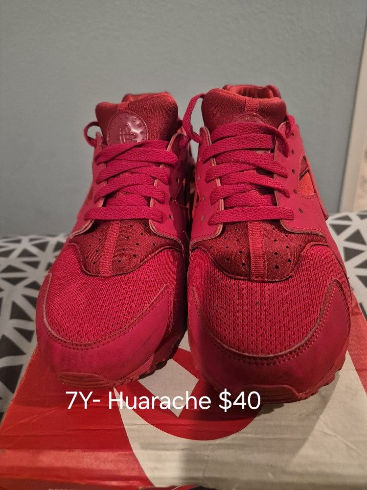 Kids 7y Red Huarache Shoes