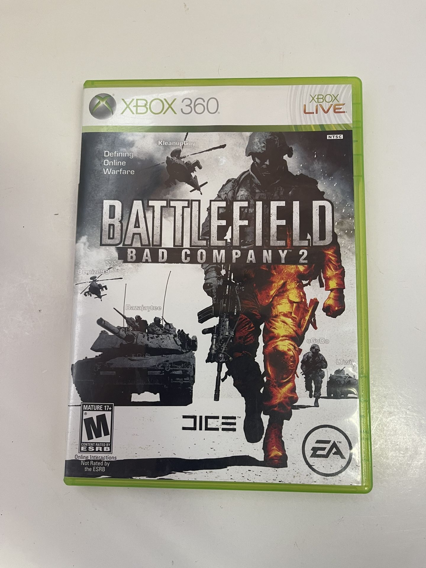 Battlefield Bad Company 2 Microsoft Xbox 360 Game Tested. Works.