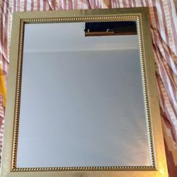 Lightweight Gold Color  Framed Mirror 19x23