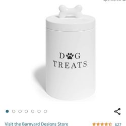 New Barnyard Dog Treat Container 