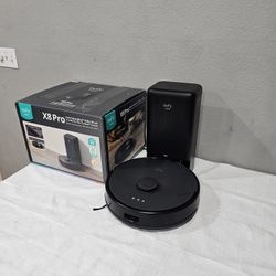 eufy x8 pro robot vacuum self empty black