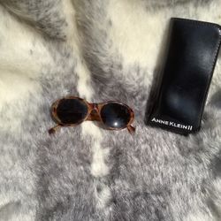 Anne Klein Tortoise Shell Sunglasses W/Case