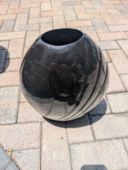 Vintage Black Vase
