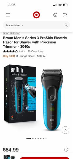 Braun wet n dry 3050s shaver