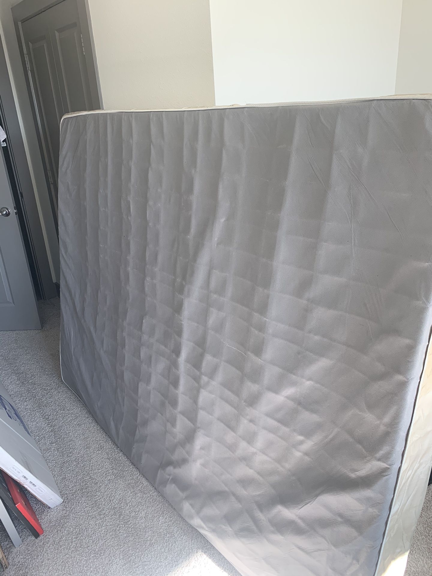 Free Queen box spring - got a bed set and frame not needed