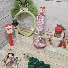 Whimsical Kiddy and adult Christmas group, miscellaneous toys and etc.