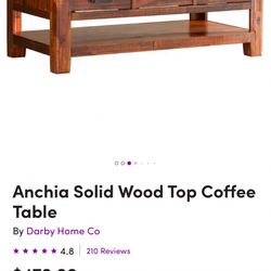 Wooden Coffee Table 