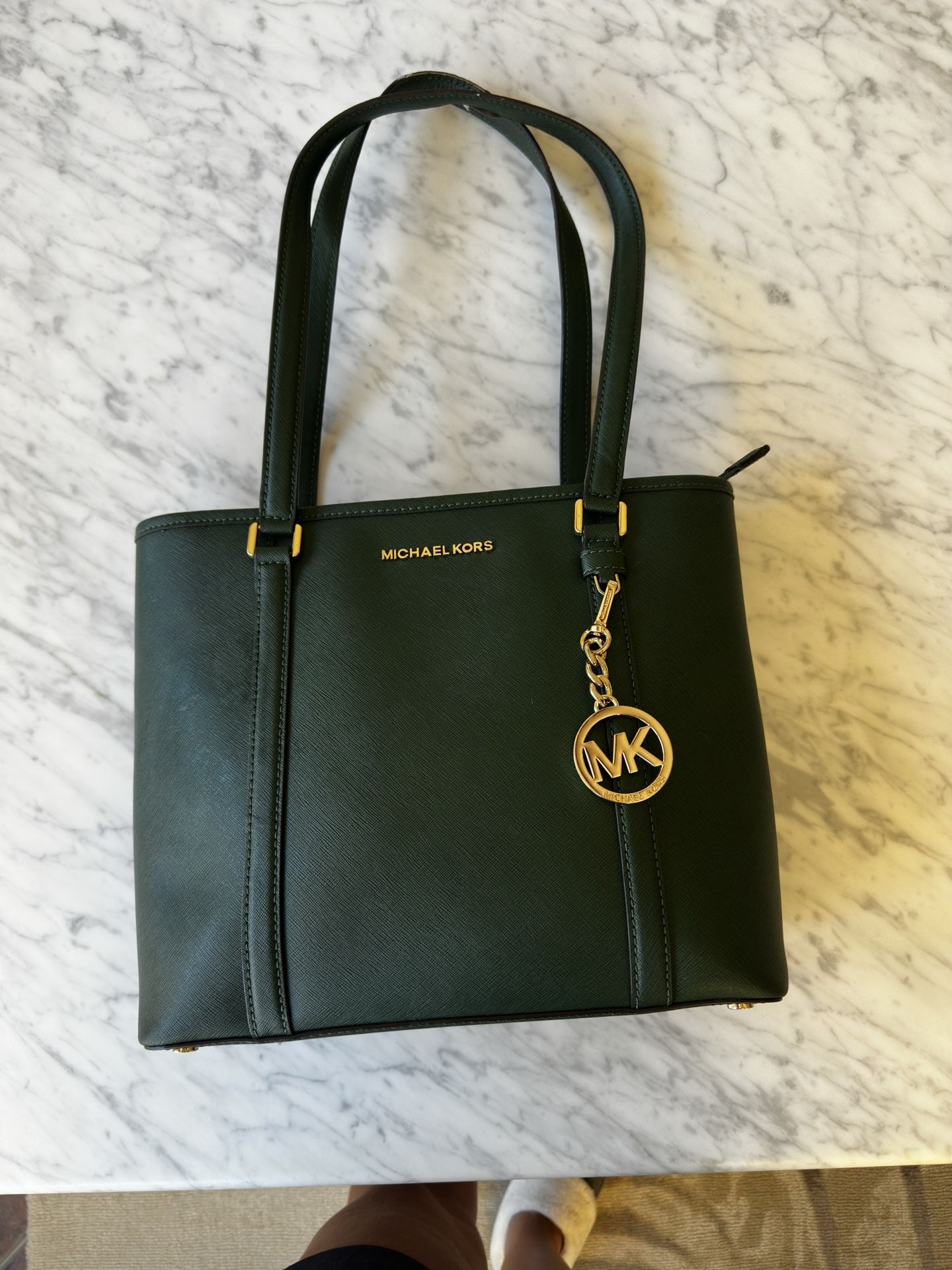 Michael Kors green Tote Purse