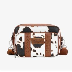 Cow Print  "Wrangler" Purse 